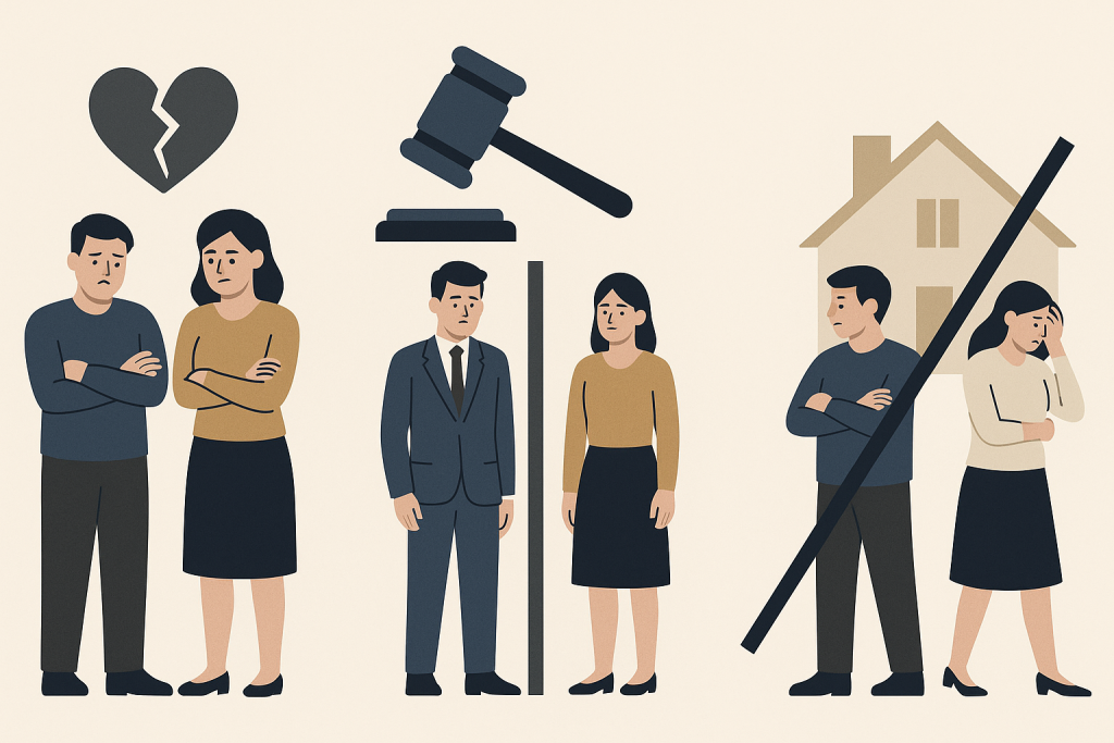 Separación de hecho vs. separación legal y divorcio: diferencias y efectos jurídicos en Cataluña